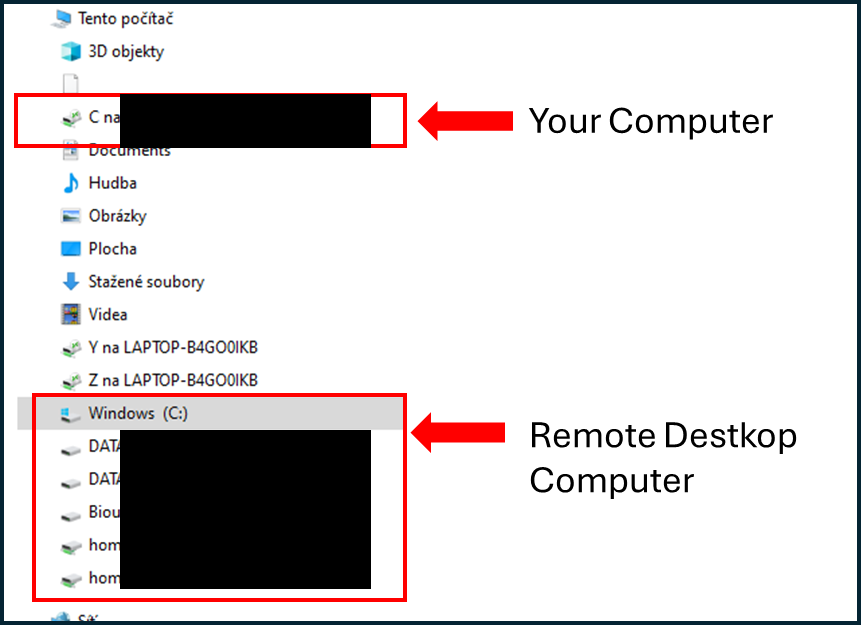 Remote Desktop File Explorer